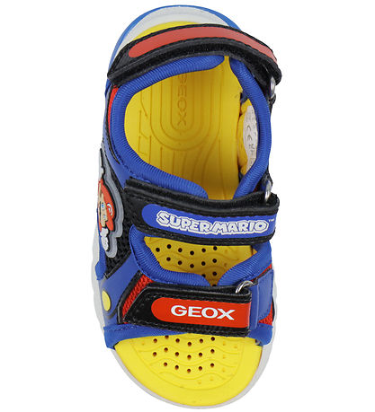 Geox Sandaler m. Ljus - Cyberdrone - Royal/Röd