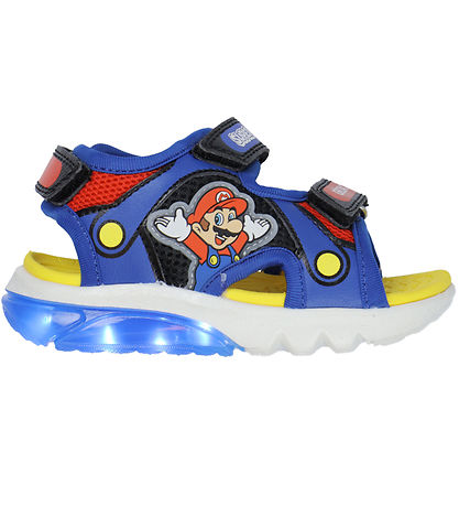 Geox Sandaler m. Ljus - Cyberdrone - Royal/Röd