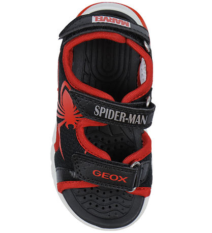 Geox Sandals w. Light - Ciberdron - Black/Red