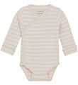 Fixoni Wrap Bodysuit l/s - Hushed Violet w. Stripes Fixoni Wrap Bodysuit l/s - Hushed Violet w. Stripes