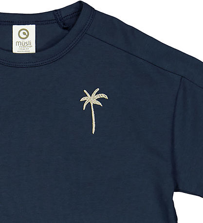 Müsli T-skjorte - Palm - Natt Blue