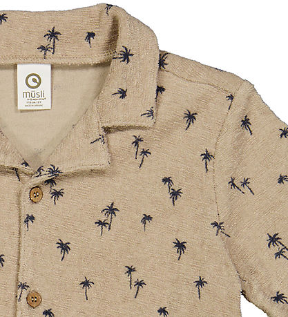 Müsli Shirt - Palm - Cashmere/Night Blue