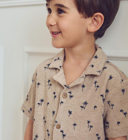 Müsli Shirt - Palm - Cashmere/Night Blue