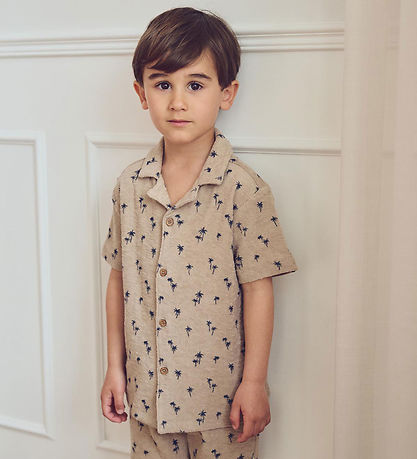 Müsli Shirt - Palm - Cashmere/Night Blue