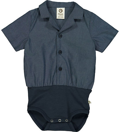 Müsli Hemdbody k/ä - Chambray - Chambray