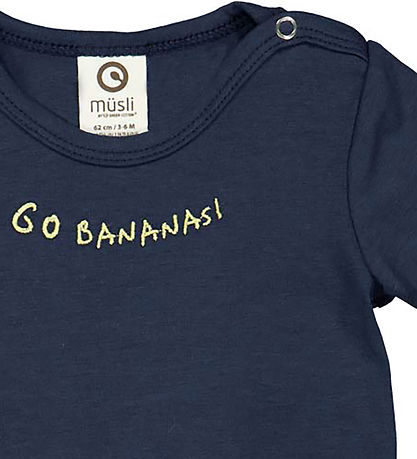 Müsli Summer Romper - Banana - Night Blue Müsli Summer Romper - Banana - Night Blue
