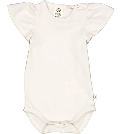 Müsli Bodysuit s/s - Cozy Me Frill - Conditioner Cream