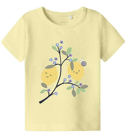 Name It T-shirt - NmfFaberry - 2-Pack - Cloud Dancer/Pastel Yell