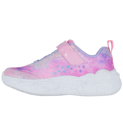 Skechers Sko m. Lys - Evige Heart Lys - Lys Rosa/Multi