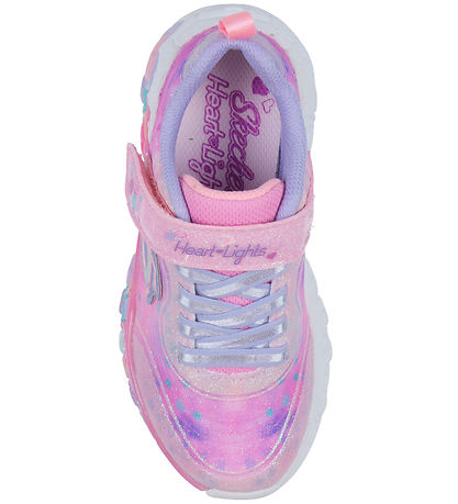 Skechers Sko m. Lys - Evige Heart Lys - Lys Rosa/Multi