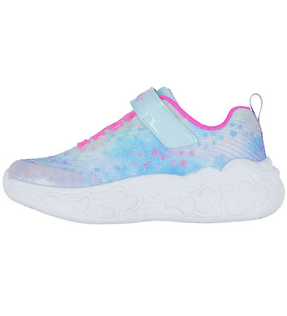 Skechers Shoes w. Lights - Eternal Heart Lights - Blue/Multi