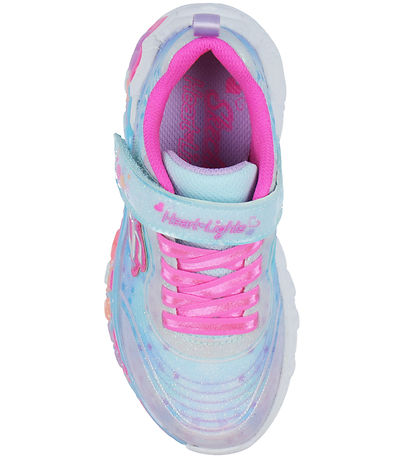 Skechers Shoes w. Lights - Eternal Heart Lights - Blue/Multi