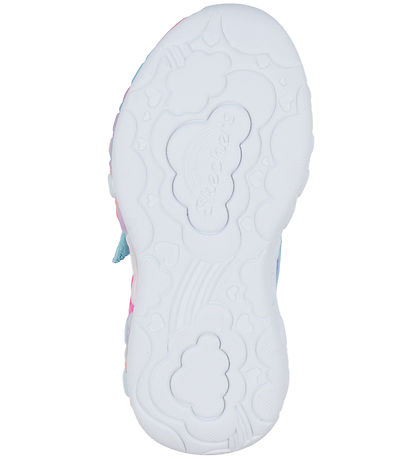 Skechers Shoes w. Lights - Eternal Heart Lights - Blue/Multi