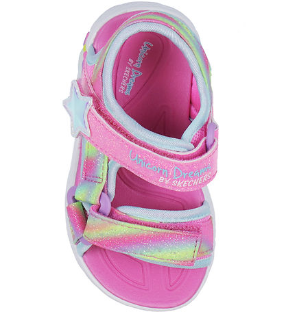Skechers Sandals w. Lights - Dreamy Unicorns - Pink/Multi