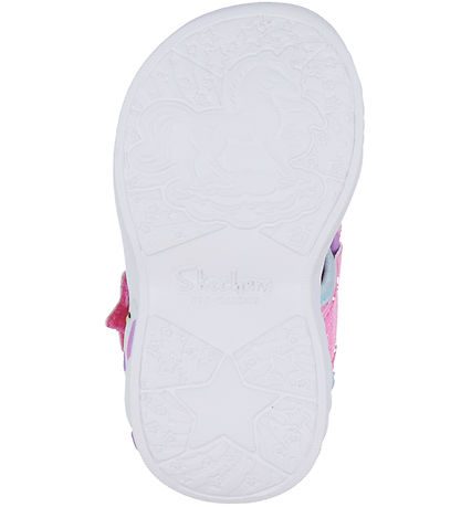 Skechers Sandals w. Lights - Dreamy Unicorns - Pink/Multi
