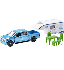 Siku Car - Ford w. Pick-Up Camper Siku Car - Ford w. Pick-Up Camper