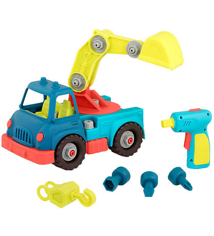 B. toys Car - Happy Cruisers - Take-Apart Crane - 31 Parts B. toys Car - Happy Cruisers - Take-Apart Crane - 31 Parts