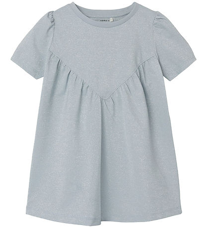 Name It Kleid - NmfFriana - Xenon Blue m. Glitzer
