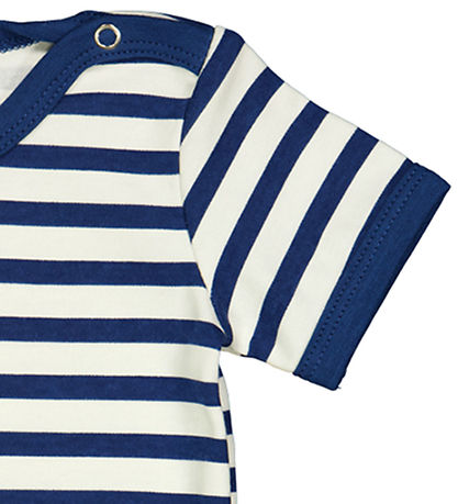 Freds World Bodysuit s/s - Almond/Navy