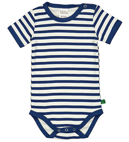 Freds World Bodysuit s/s - Almond/Navy