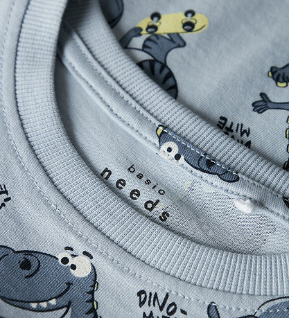 Name It Stuttermabolur - NmmValther - Himneskur Blue/Skate Dino