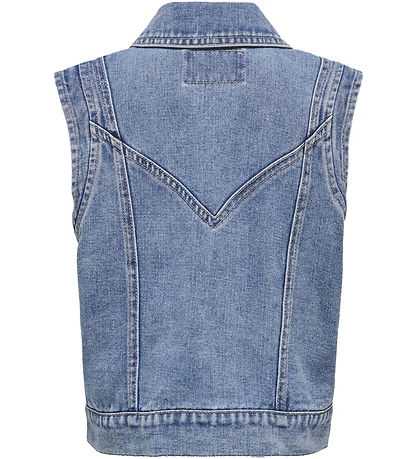 Kids Only Denimvest - KogKennedy - Medium+ Blue Denim