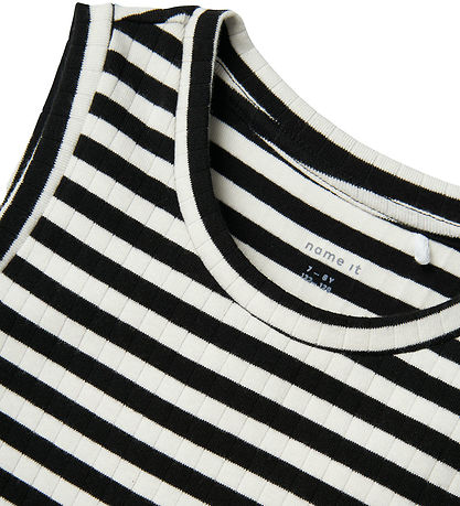 Robe Name It - Rib - Noos - NkfSuraja - Bright White/W. Black S
