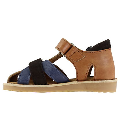 Angulus Sandals - Tan/Indigo/Dark