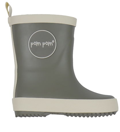 Pom Pom Rubber Boots - Hunter Green