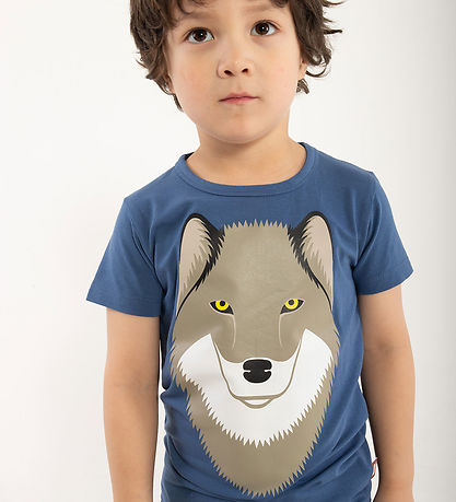 DJUR T-shirt - AnimalGrowl - Skeppare Blue Varg