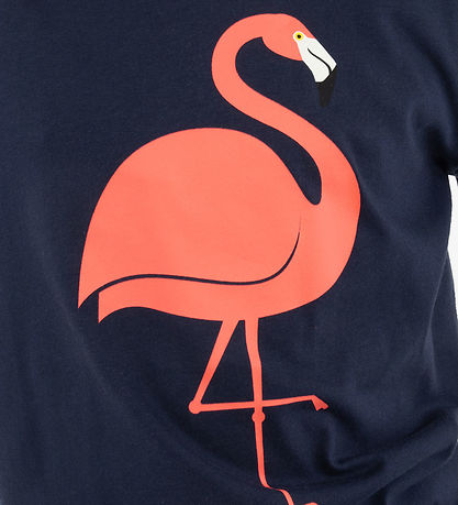 ANIMALS T-shirt - DyrHide - Dk Navy Flamingo