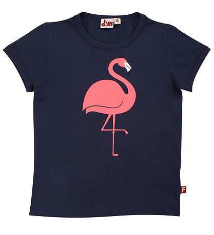 ANIMALS T-shirt - DyrHide - Dk Navy Flamingo