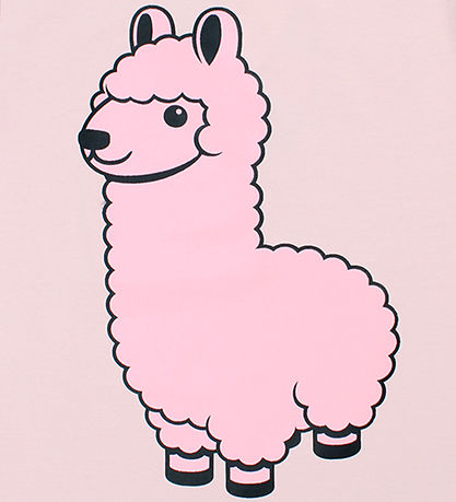 ANIMALS T-shirt - AnimalGrowl - Lt Rose Lama Buddy ANIMALS T-shirt - AnimalGrowl - Lt Rose Lama Buddy
