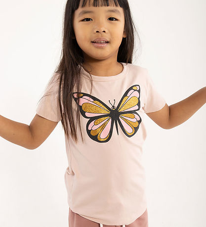 ANIMAL T-shirt - AnimalGrowl - Lt Rose Butterfly ANIMAL T-shirt - AnimalGrowl - Lt Rose Butterfly