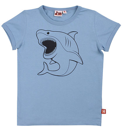 ANIMAL T-paita - DyrHide - Posliini Outline Valkohai