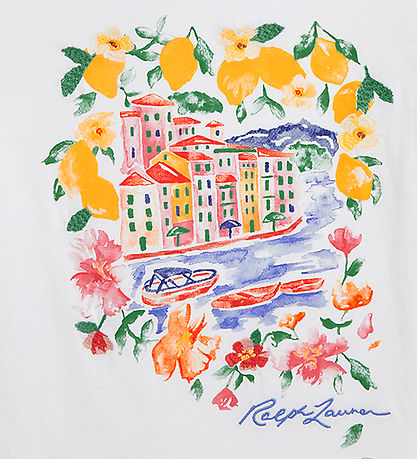 Polo Ralph Lauren T-shirt - White w. Print Polo Ralph Lauren T-shirt - White w. Print