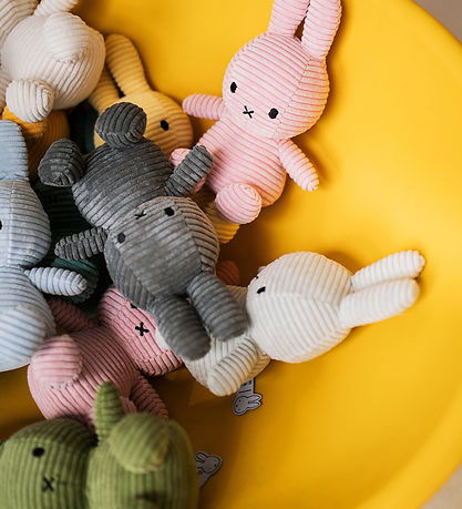 Bon Ton Toys Knuffel - 23 cm - Miffy Corduroy - Soft Grey