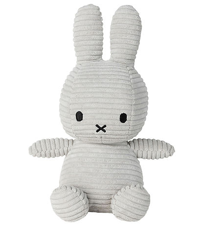 Bon Ton Toys Knuffel - 23 cm - Miffy Corduroy - Soft Grey