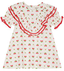 Flöss Dress - Sofia - Soft White Berry w. Lace Flöss Dress - Sofia - Soft White Berry w. Lace