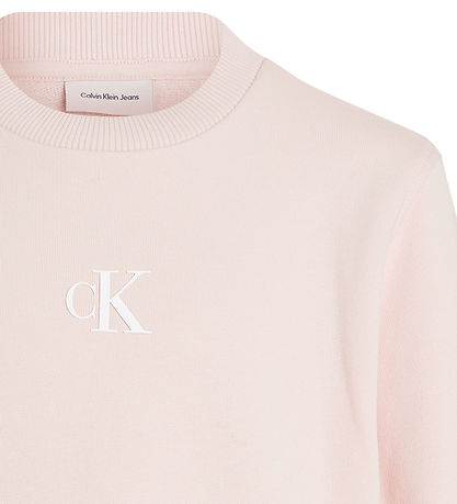 Calvin Klein Sweatshirt - Ck Logo - Silber Peony Pink Calvin Klein Sweatshirt - Ck Logo - Silber Peony Pink