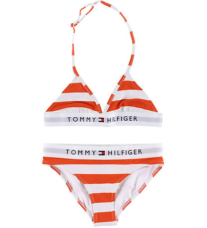 Bikini Tommy Hilfiger - Triangle - Breton Stripe Orange brillant Bikini Tommy Hilfiger - Triangle - Breton Stripe Orange brillant