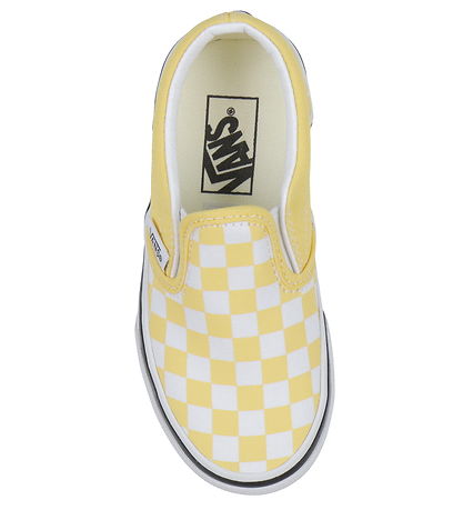 Vans Schuhe - Classic Slip-On - Gelb/Weiß Kariert