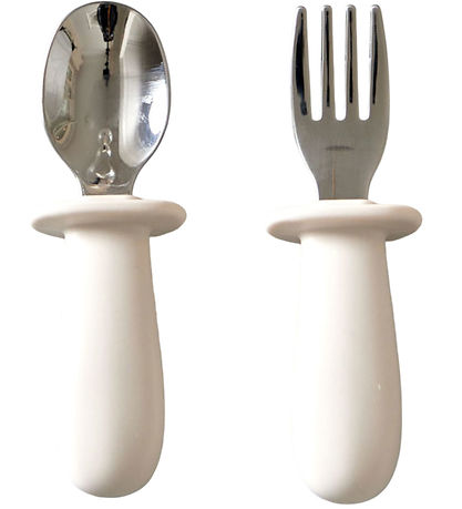 Jack o Juno Barnbestick - Silikon/Rostfritt Stål - Cream