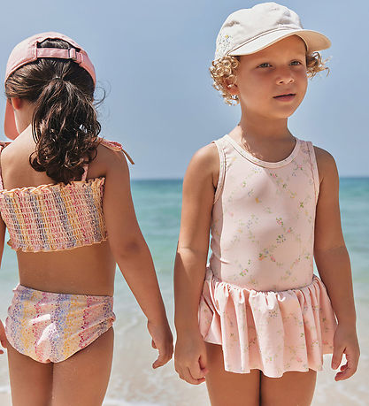 Wheat Swimsuit - UV40+ - Erna - Powder Checked Flowers