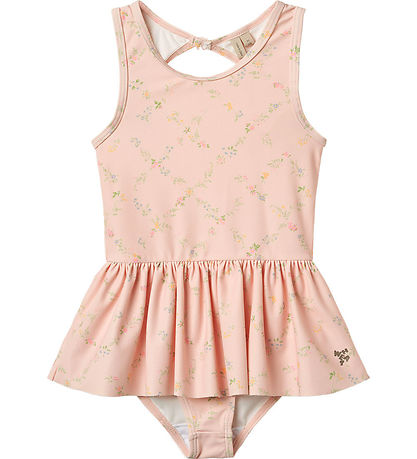 Wheat Swimsuit - UV40+ - Erna - Powder Checked Flowers