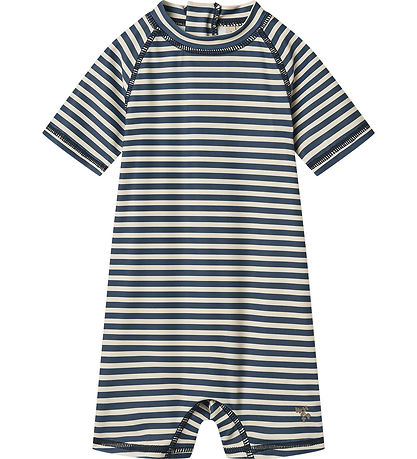 Wheat Coverall Swimsuit - UV40+ - Cas - Blue Stripe