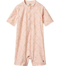 Wheat Coverall Swimsuit - UV40+ - Cas - Powder Checked Flowers