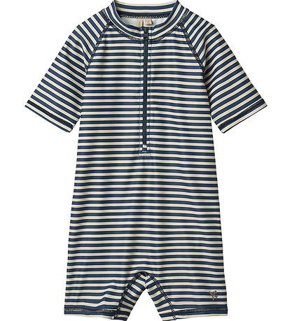 Wheat Coverall Swimsuit - UV40+ - Cas - Blue Stripe