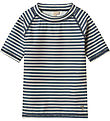 Wheat Swim Top - UV40+ - Jackie SS - Blue Stripe Wheat Swim Top - UV40+ - Jackie SS - Blue Stripe
