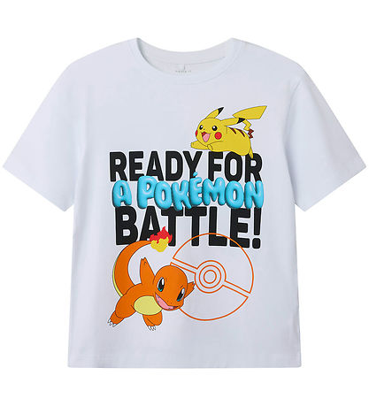 Name It T-shirt - NkmForder Pokémon - Bright White